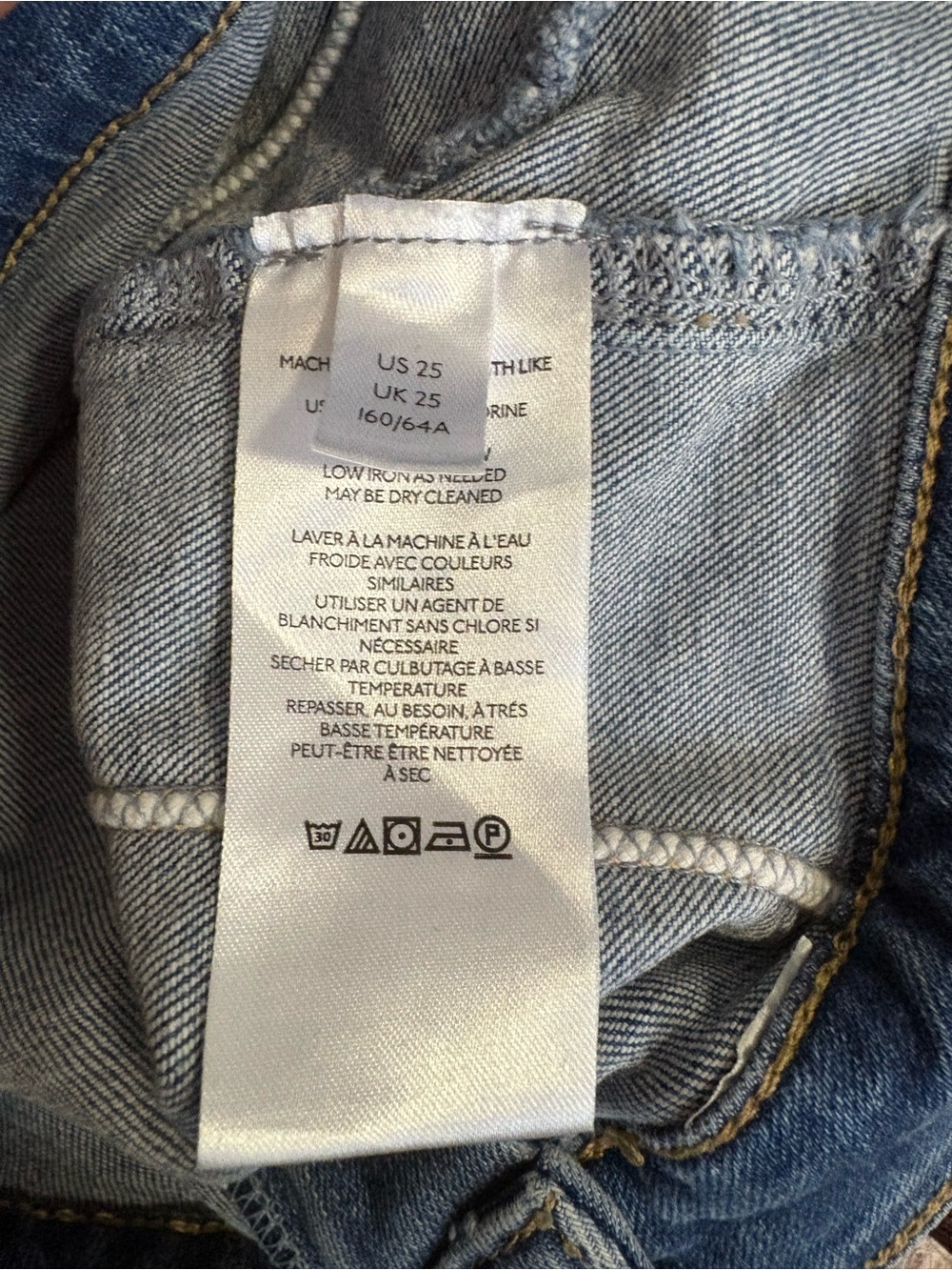 Free People cross my heart Mid Blue straight Leg Jeans 25 - Picture 10 of 13